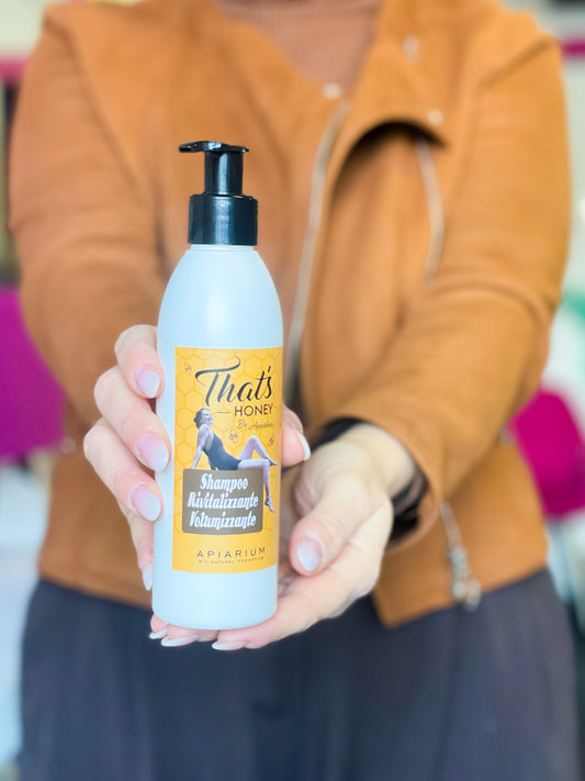 Apiarium Shampoo rivitalizzante e volumizzante That's Honey