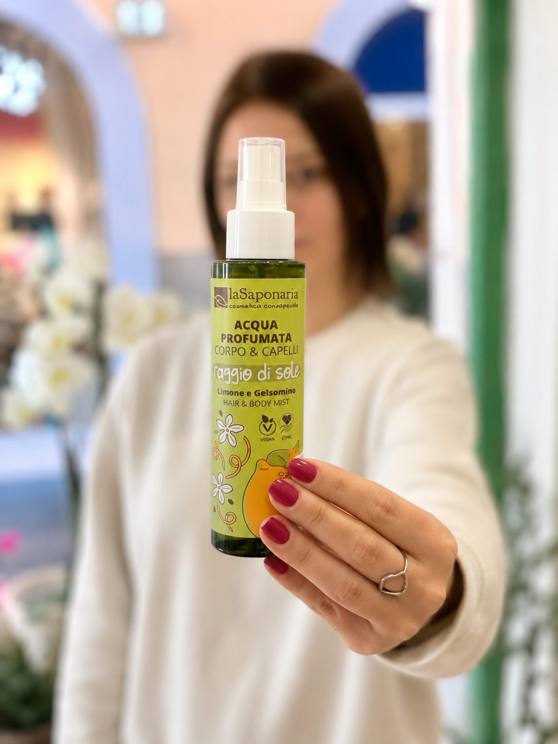 La Saponaria Acqua Profumata Raggio di Sole - Limone e Gelsomino (100ml)