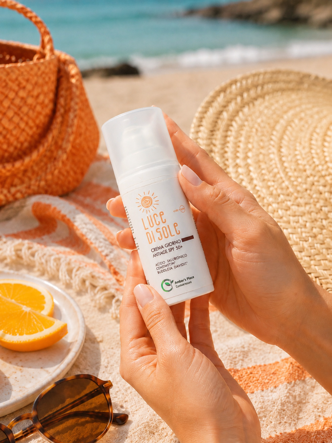Amber's Place | Crema giorno antiage SPF50+ Luce di Sole
