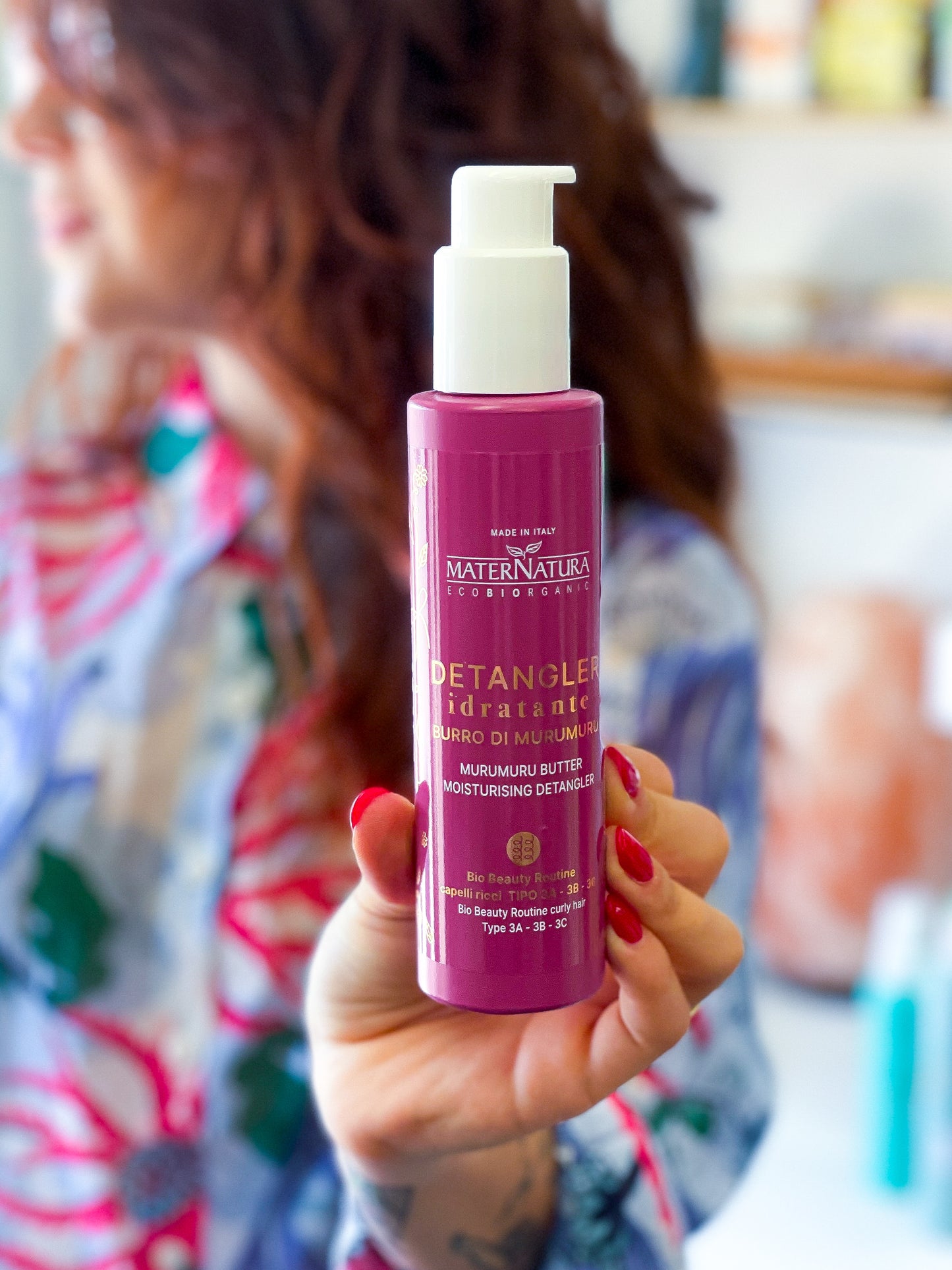 Maternatura Detangler mai più nodi capelli ricci al burro di murumuru