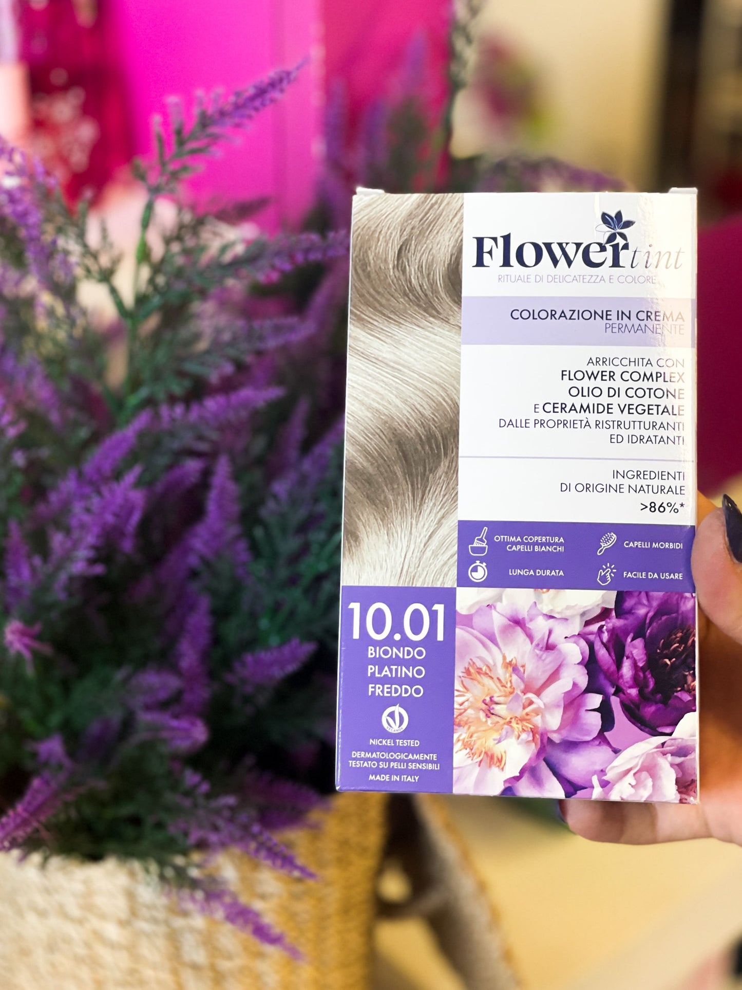 Flower tint Colorazione permanente 10.01 biondo platino freddo