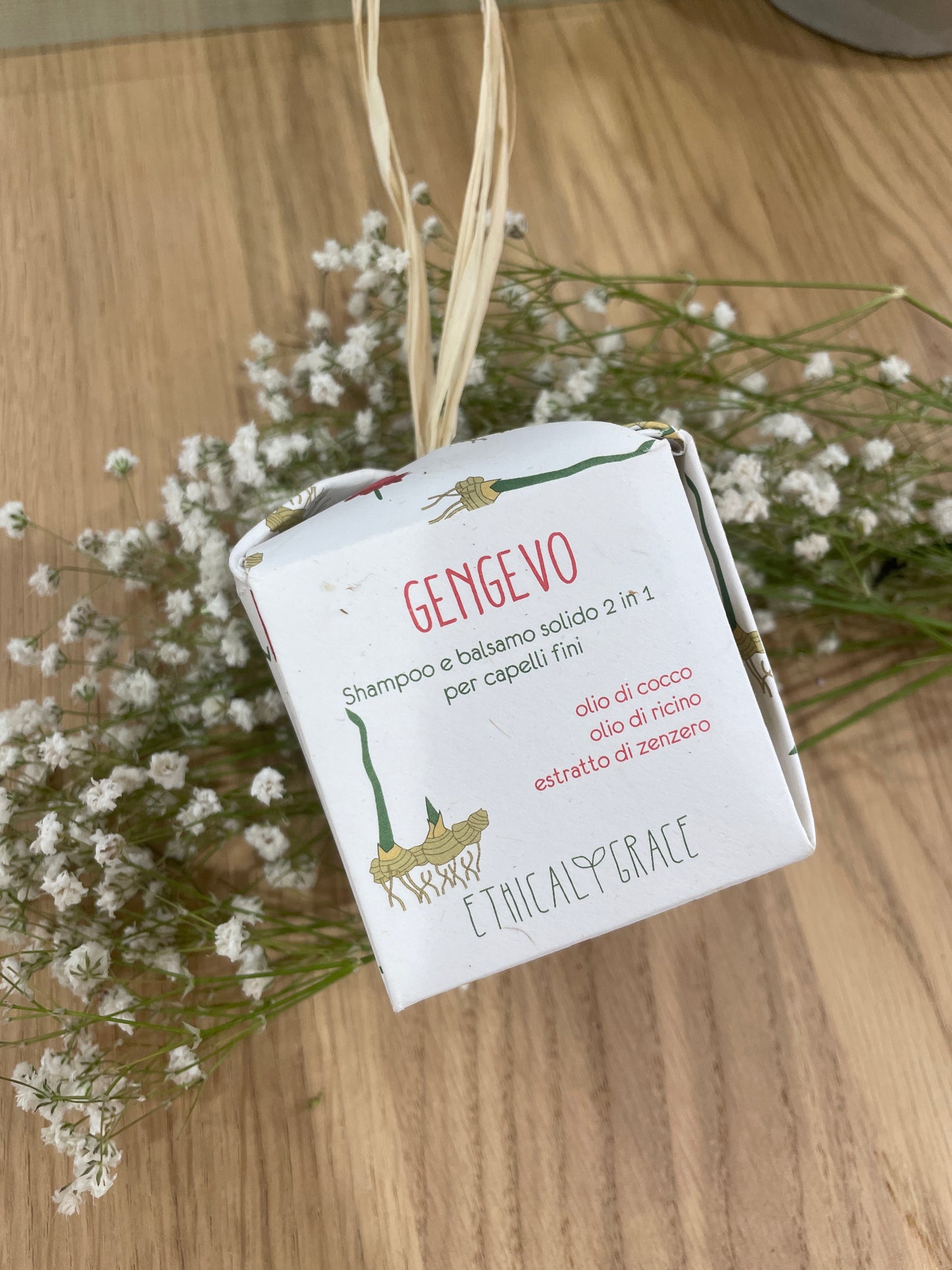 Ethical Grace |  Gengevo Shampoo Solido 2 in 1 Volumizzante – Capelli Fini e Normali