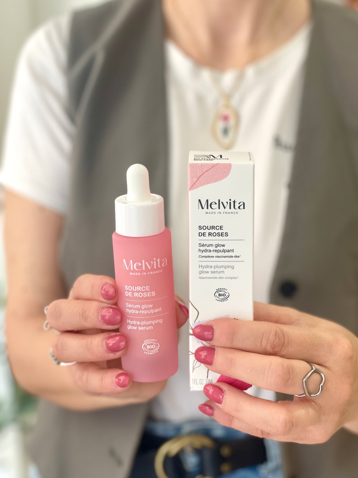 Melvita Source de Roses | Serum Glow Hydra Rimpolpante