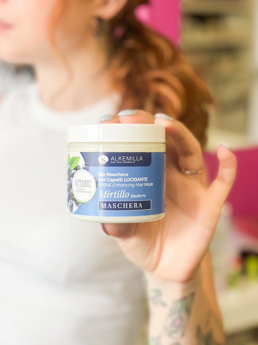 Alkemilla Maschera Capelli Lucidante Al Mirtillo