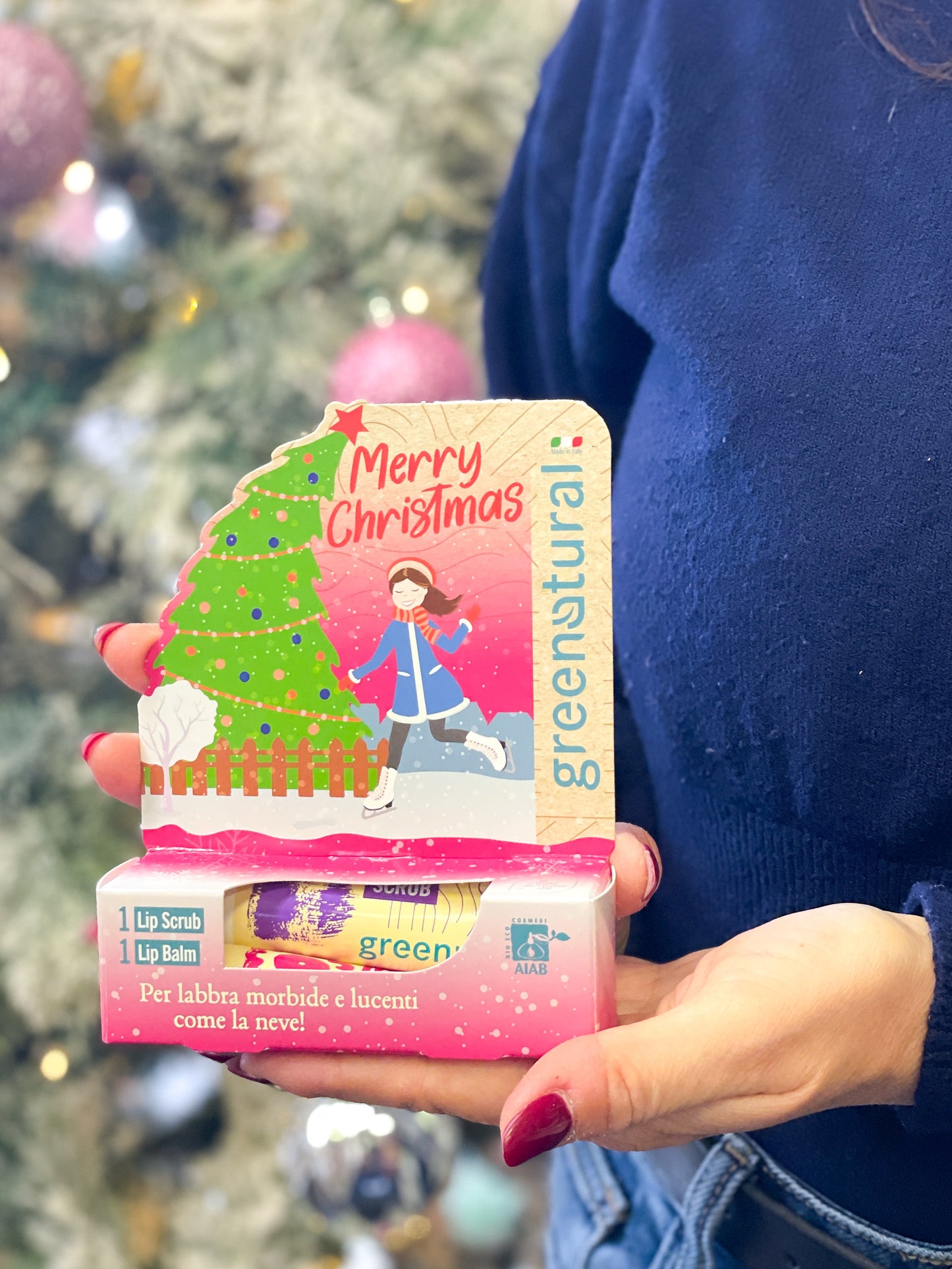 Greenatural Xmas Tree Dolci Labbra Lipbalm