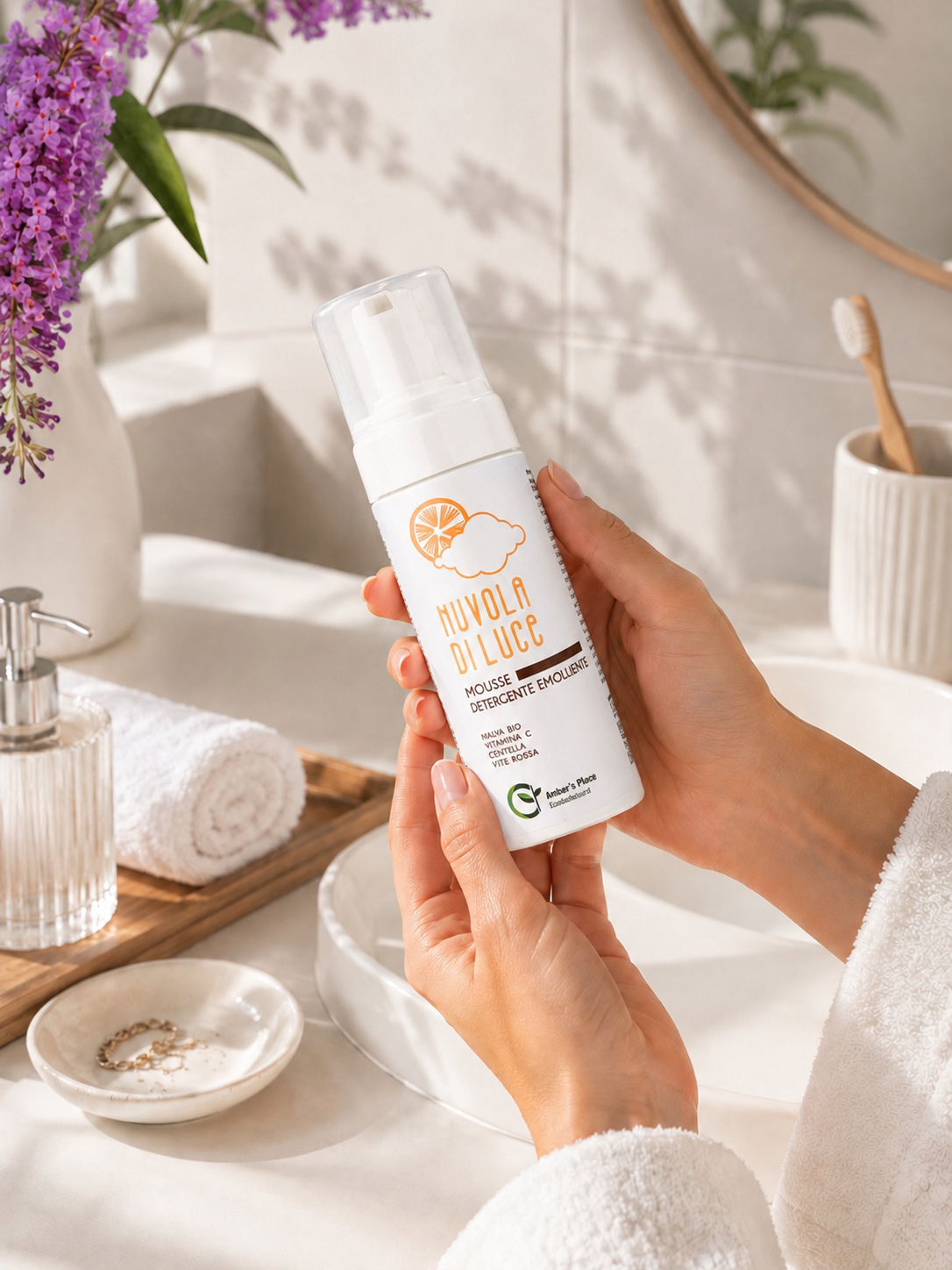 Amber's Place | Mousse Detergente Viso Nuvola di Luce