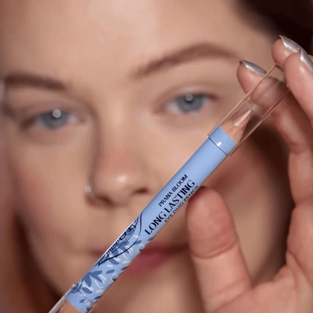 Purobio Cosmetics | Matita Duo Occhi Labbra 03 Rose Breeze- Prana Bloom