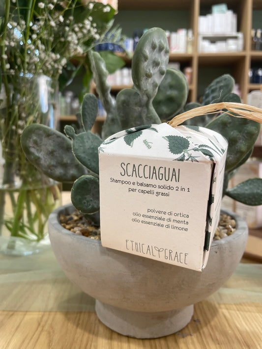 Ethical Grace | Scacciaguai Shampoo Solido Purificante – Capelli Grassi e Cute Impura
