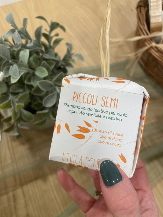 Ethical Grace | Piccoli Semi Shampoo Solido Delicato – Cute Sensibile e Capelli Fragili