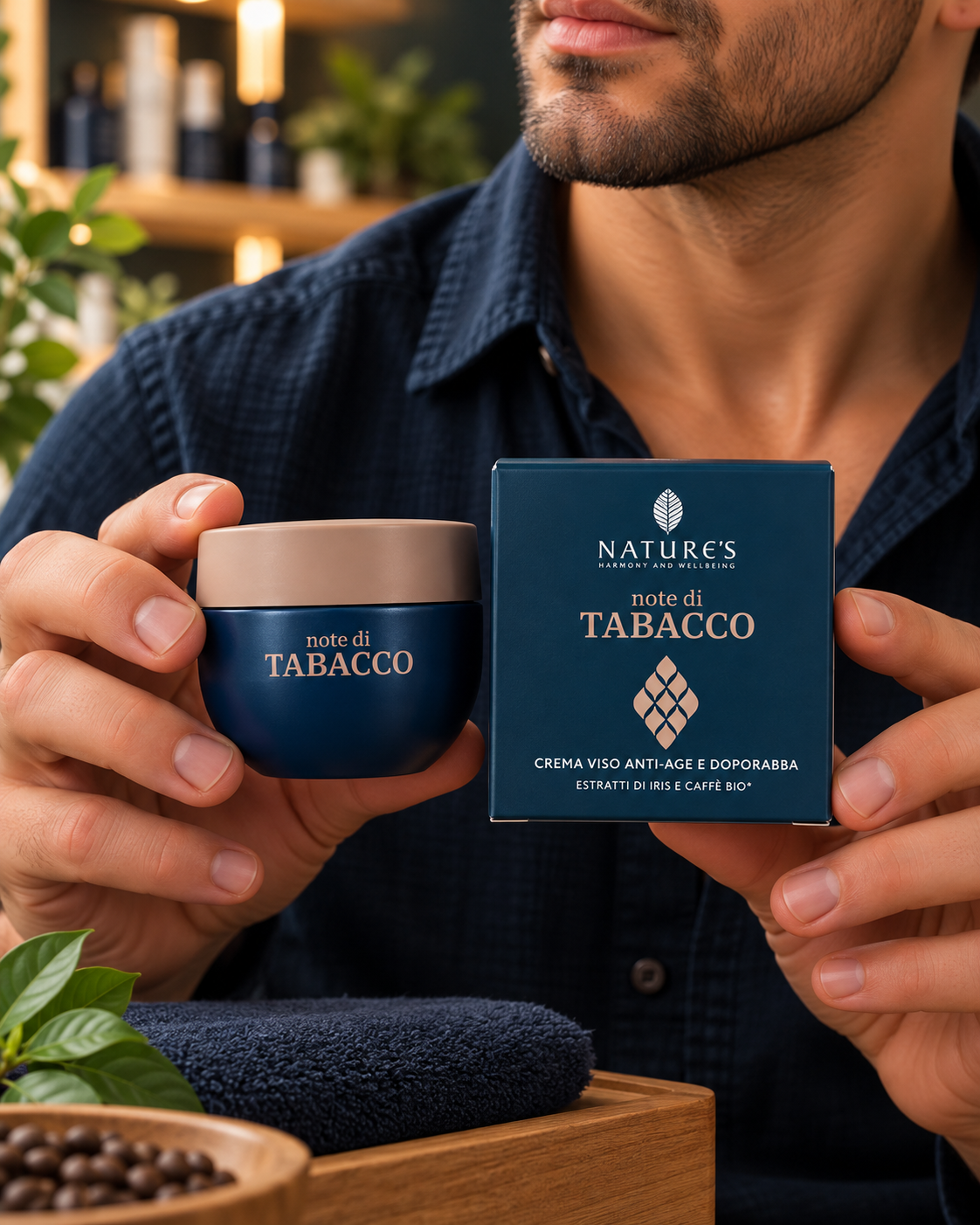 Nature's  Note di Tabacco Crema Viso e dopobarba