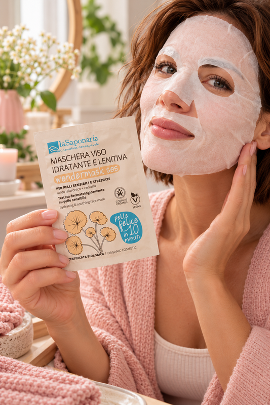 La Saponaria Wondermask SOS - Maschera viso in tessuto