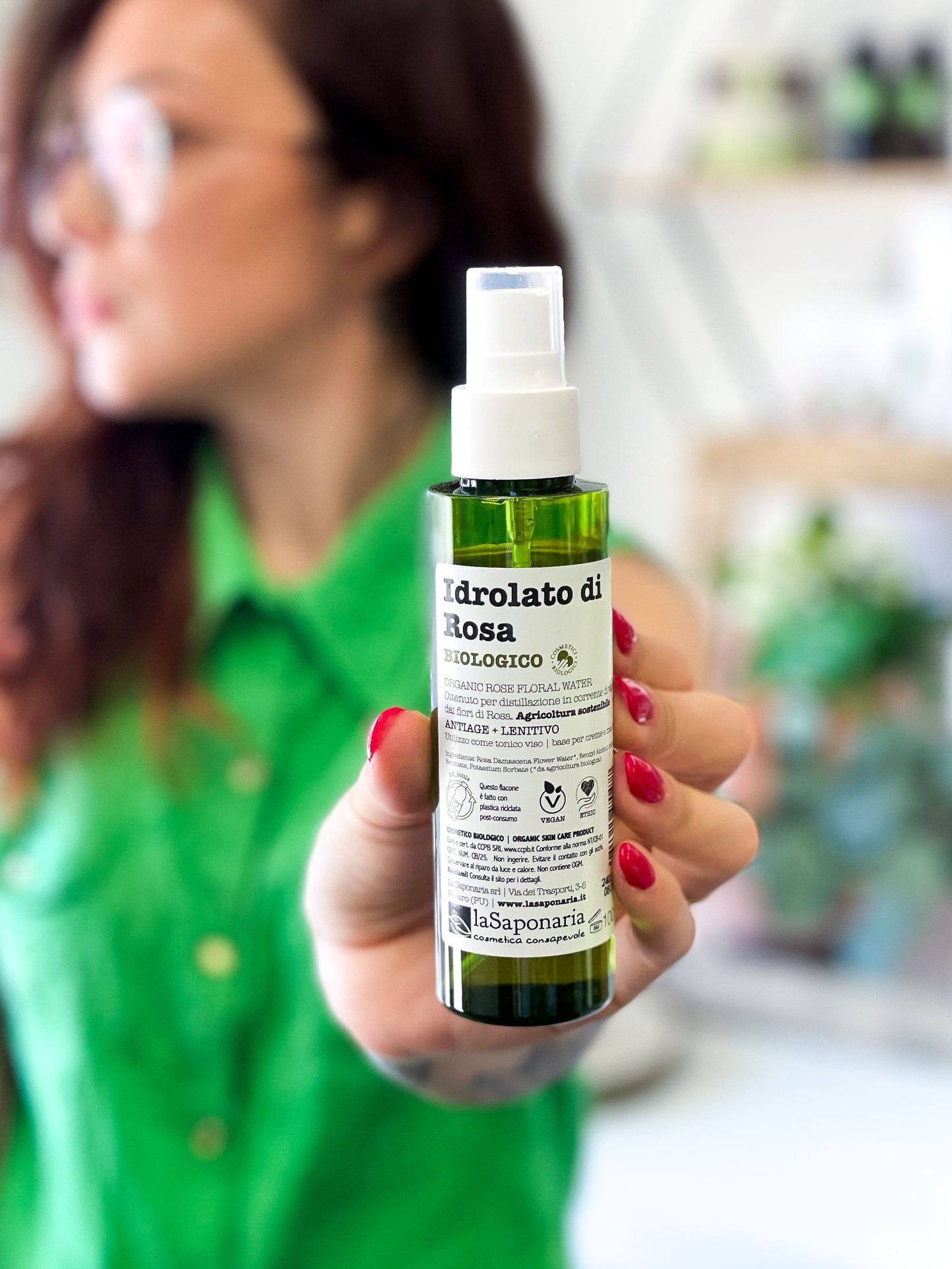 La Saponaria Idrolato Rosa bio Re-Bottle Spray