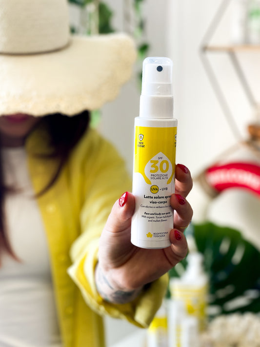 Biofficina Toscana Latte solare spray viso-corpo SPF30