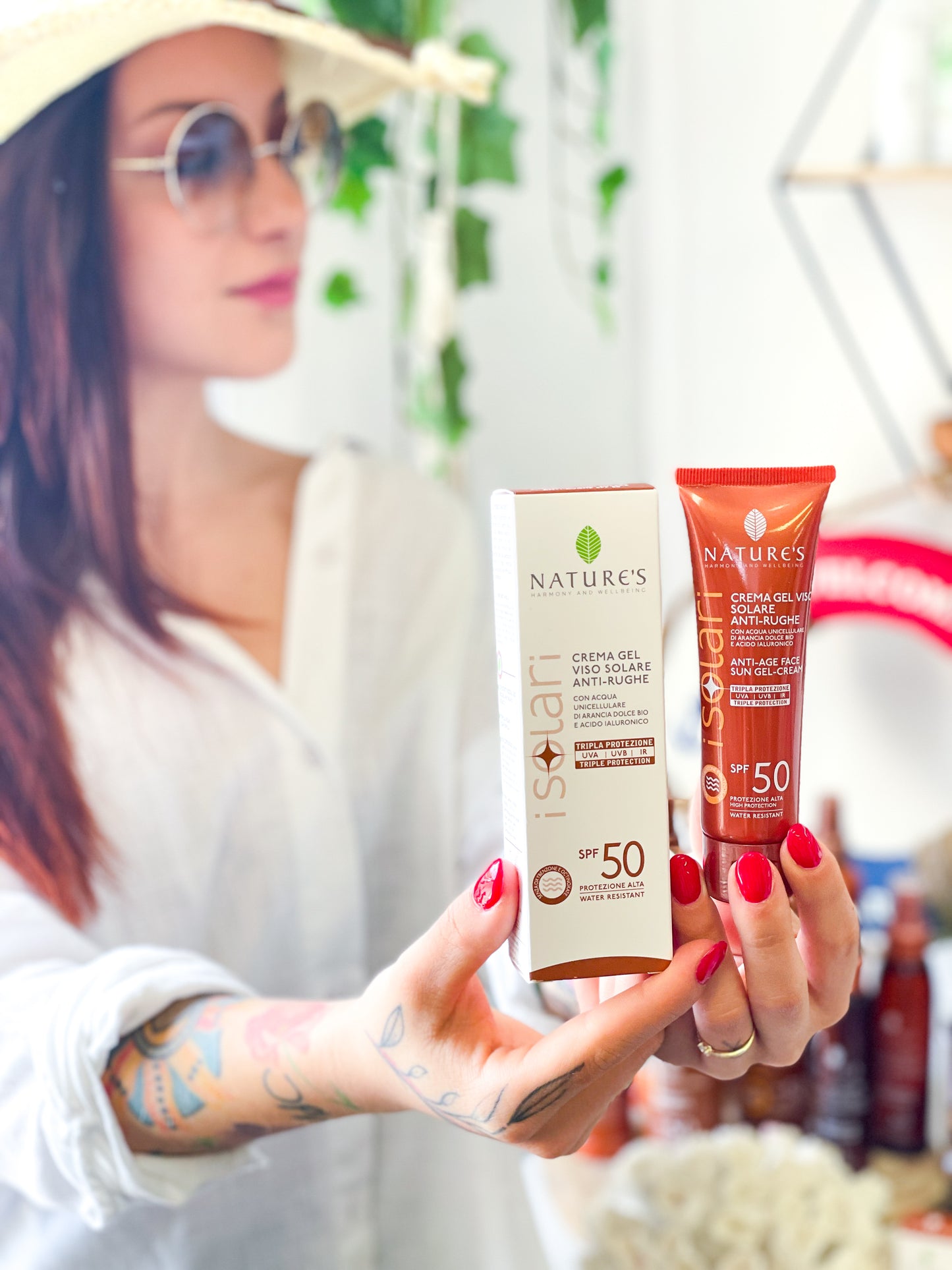 Nature's Crema-gel Viso Solare Antirughe Spf 50